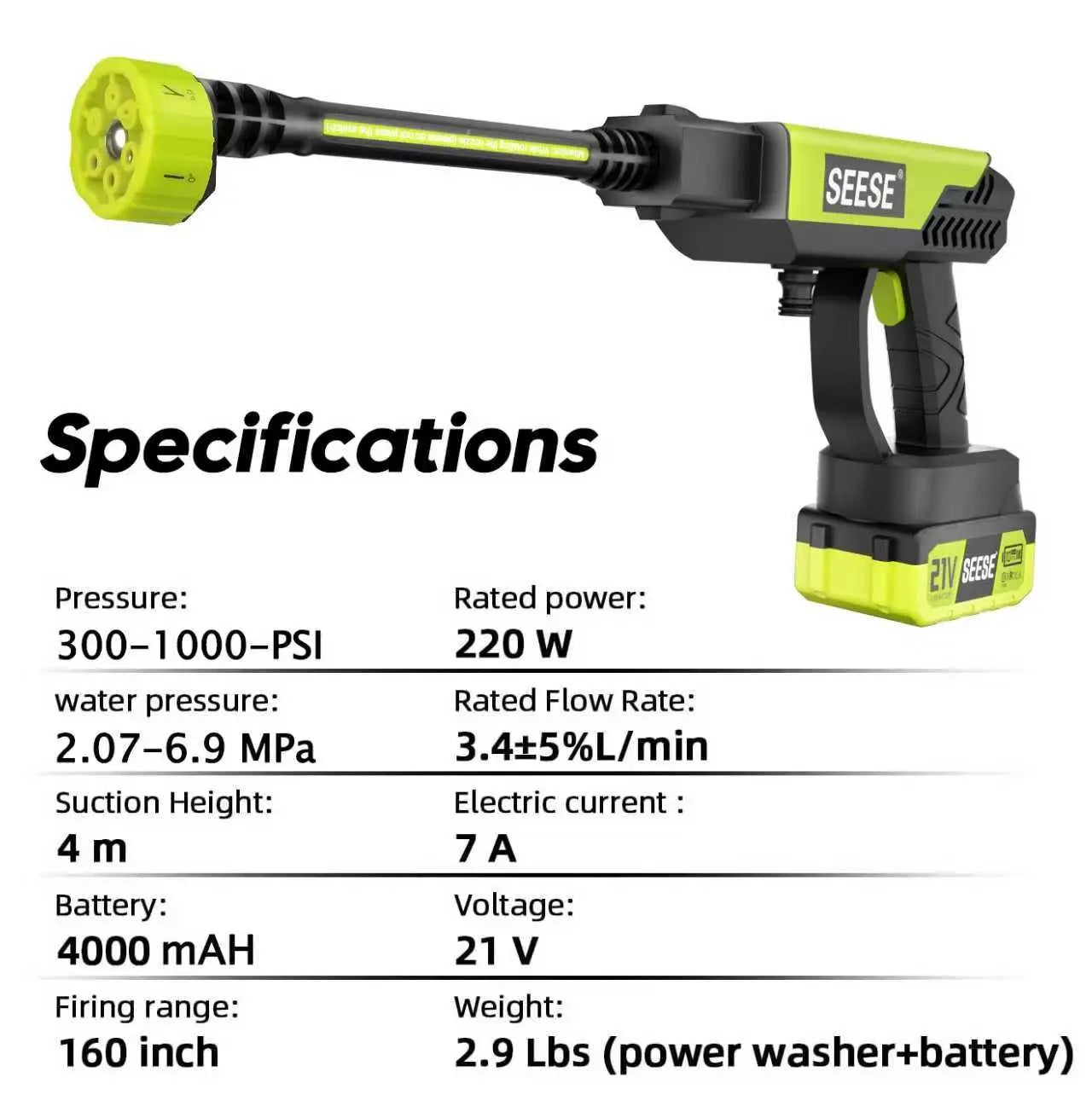Portable Cordless Pressure Washer with Single‑Port Charging Base, Handheld Bottle‑Style Washer for Car Washing, Household Cleaning & Garden Irrigation