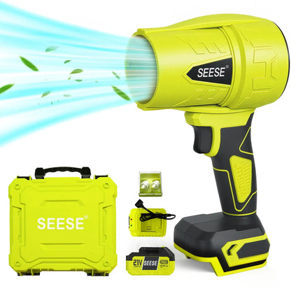 Cordless Turbo Jet Blower for Leaf Clearing & Car Drying