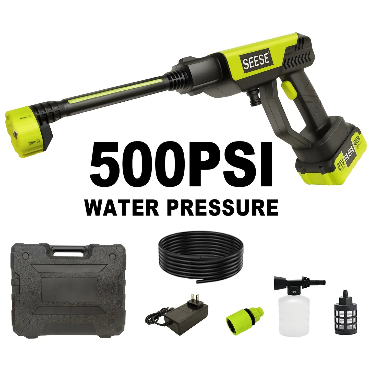 Portable Cordless Pressure Washer with Single‑Port Charging Base, Handheld Bottle‑Style Washer for Car Washing, Household Cleaning & Garden Irrigation