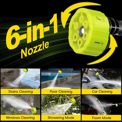 Portable Cordless Pressure Washer with Single‑Port Charging Base, Handheld Bottle‑Style Washer for Car Washing, Household Cleaning & Garden Irrigation